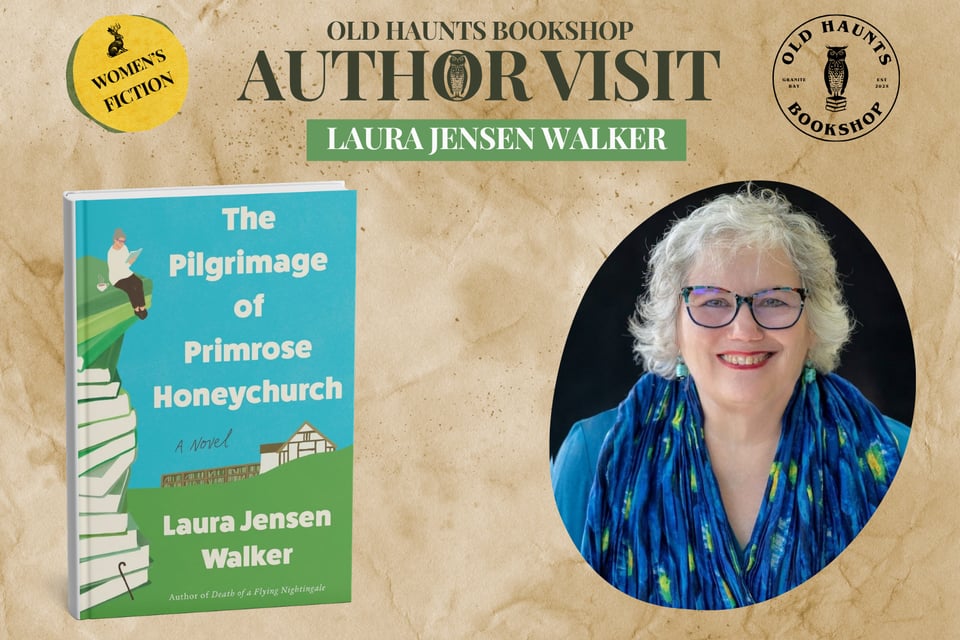 Book cover and author headshot