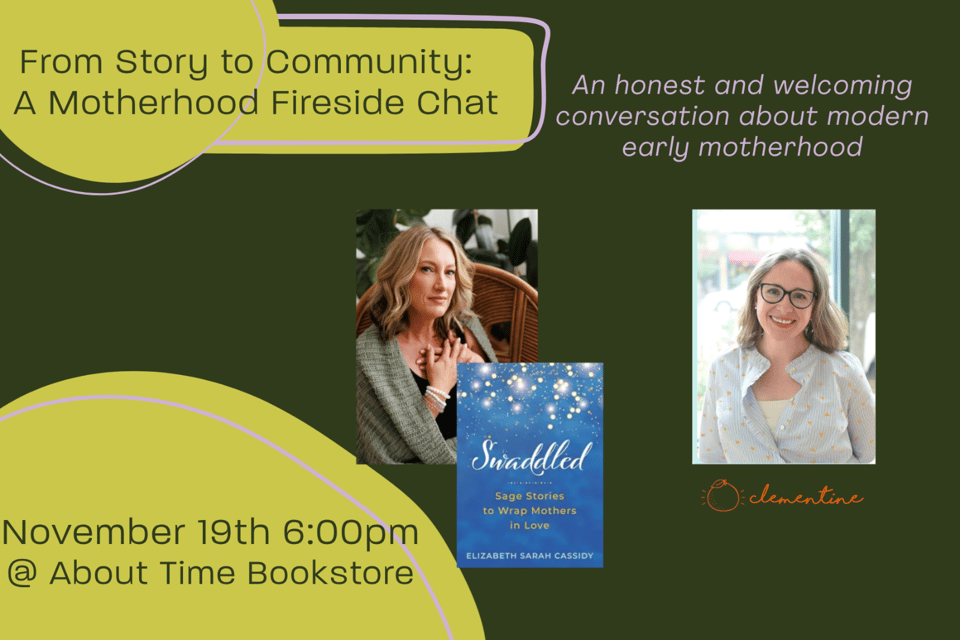 motherhood chat event graphic