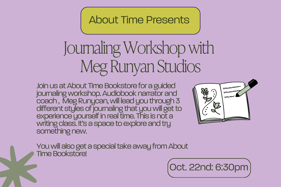 journaling workshop at about time bookstore