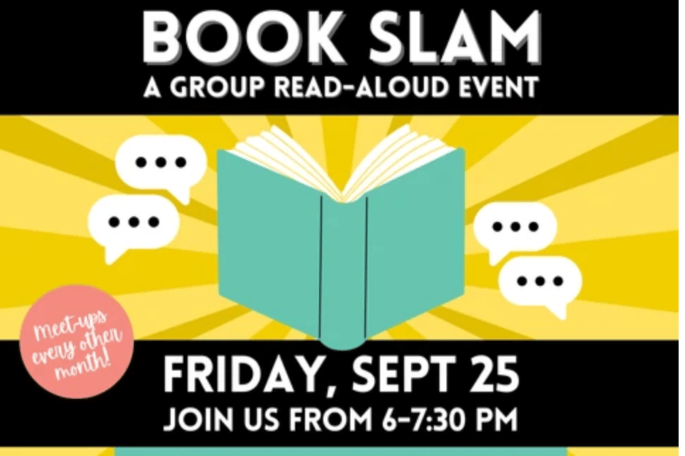 Open book with speech bubbles