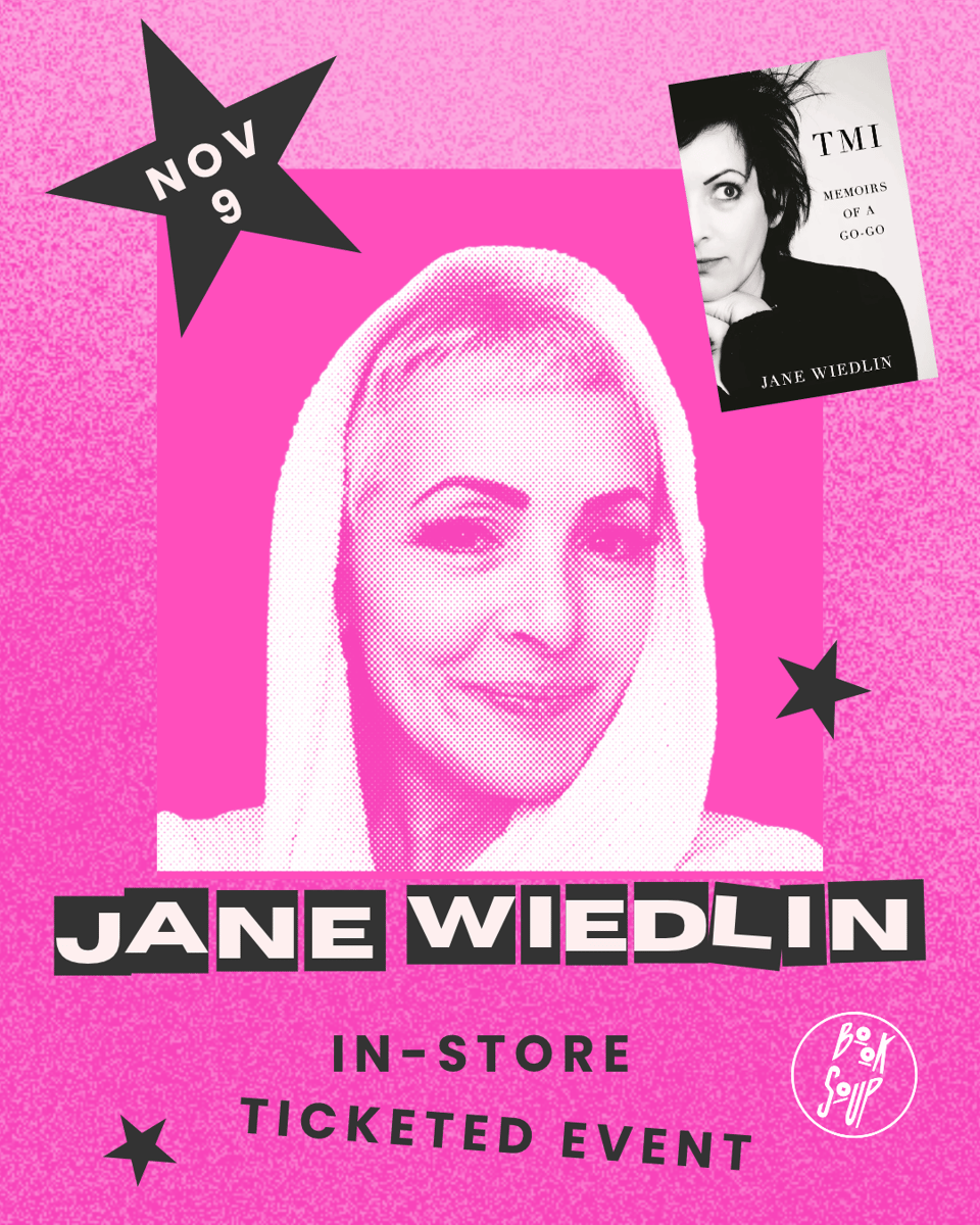 Jane Wiedlin signs TMI: Memoirs of a Go-Go