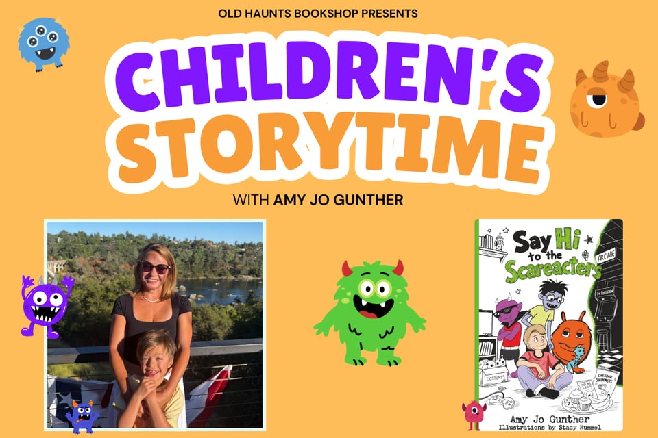 the author, her child, and the book cover