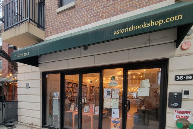 Astoria Bookshop's storefront in Astoria, Queens.