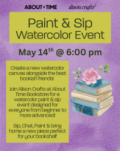 Paint and Sip Watercolor Event Promo