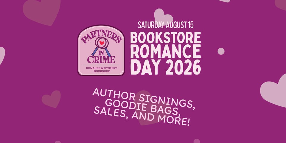The Words Bookstore Romance Day 2026 Next to the Partners in Crime Bookshop logo