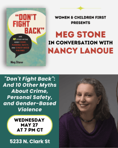 photo of Don't Fight Back event at Women & Children First