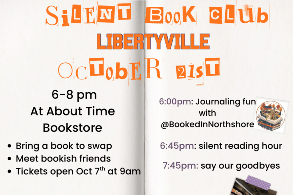 silent book club graphic