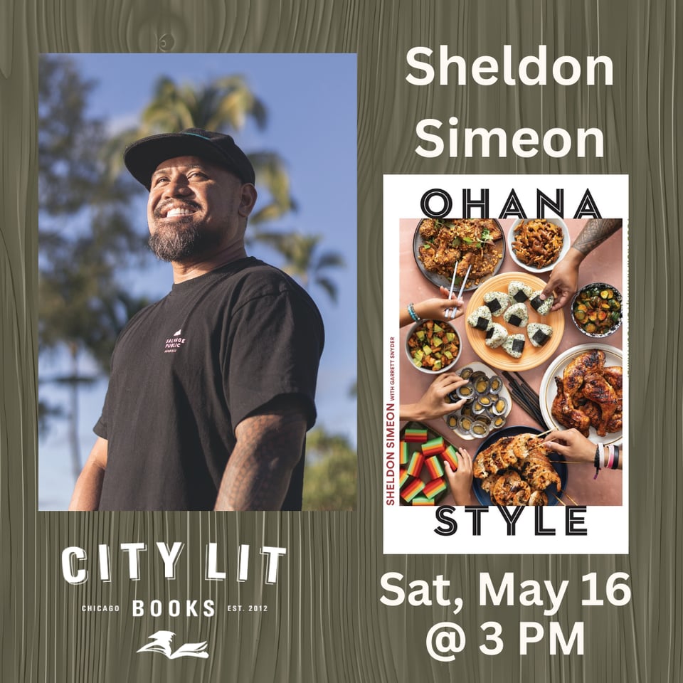 photo of Sheldon Simeon event at City Lit Books