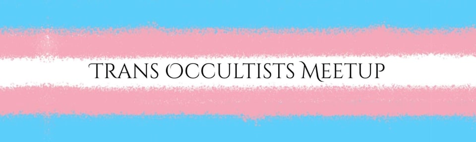 trans occultists meetup over trans flag