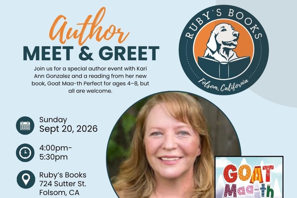 Author Meet & Greet with photo of the author
